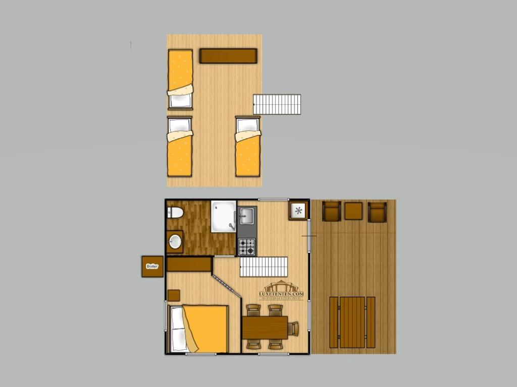 Ferienpark Terrassencamping Sued-See 왈츠시 객실 사진